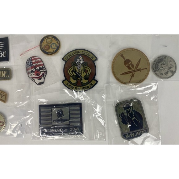 Tactical Patches And Military Challenge Coins Mixed Lot - Picture 3 of 6